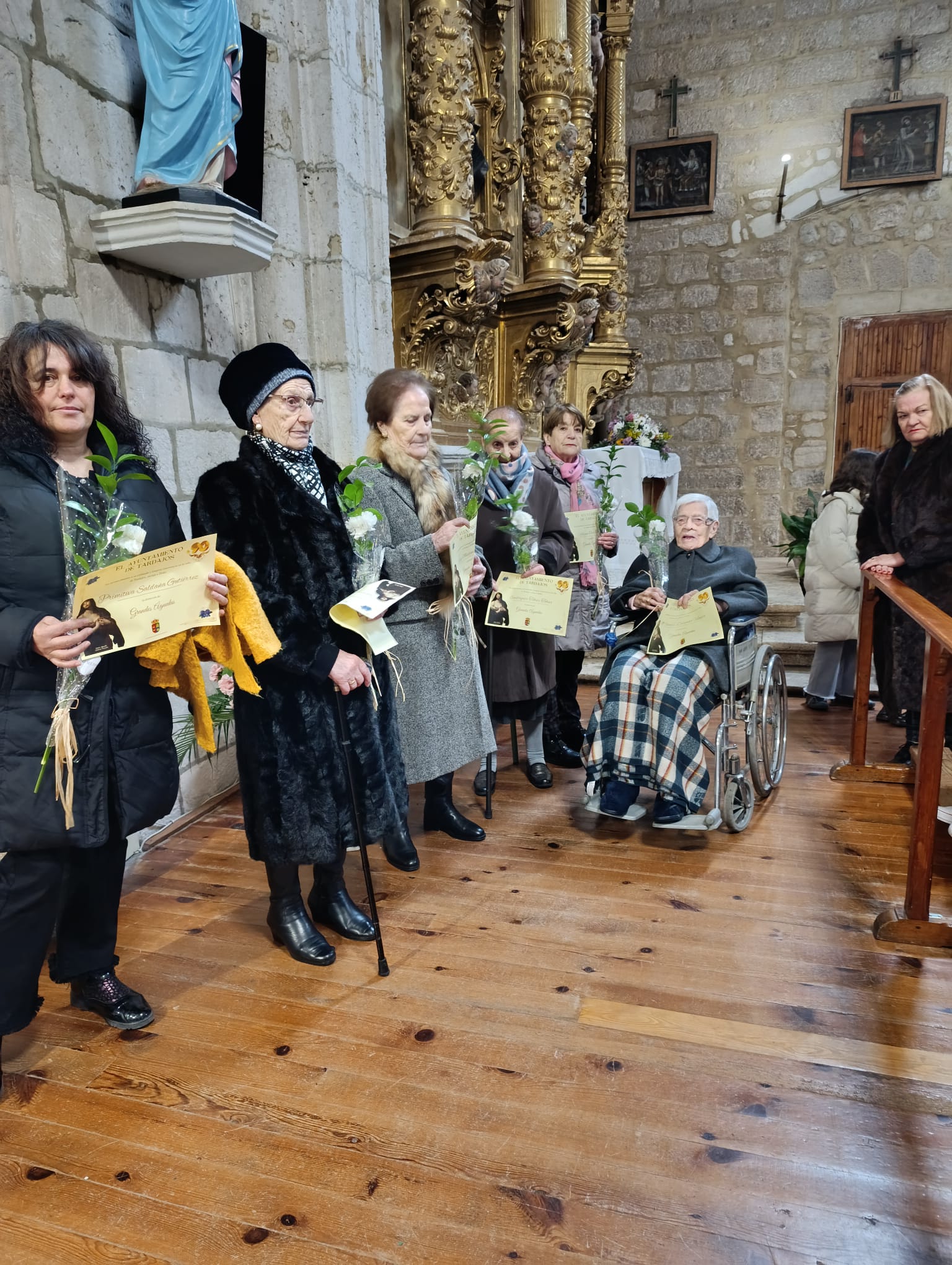 Grandes Águedas , mujeres mayores de 90 años de Tardajos